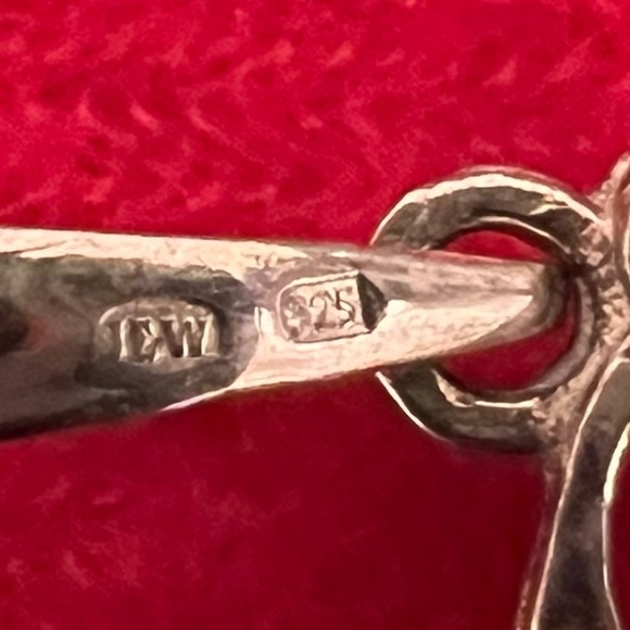 Sterling Silver Horse Pendant Necklace | 925 Italy Chain with Garnet Gemstone - Picture 13 of 16